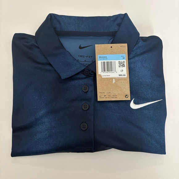 Women’s Nike Golf Victory Dri-Fit Print Polo Shirt Medium New With Tags - Picture 3 of 5